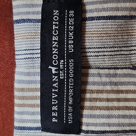 Peruvian Connection Hidalgo Velveteen Jacket Whiskey Size 8 - Picture 9 of 16